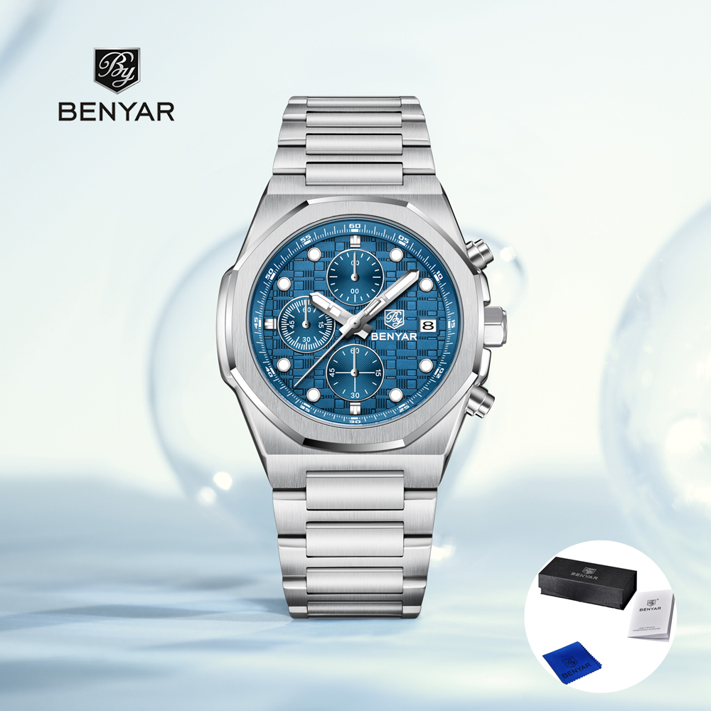 Luxury Watch Box - 2025 Nowe męskie zegarki BENYAR Najlepsze