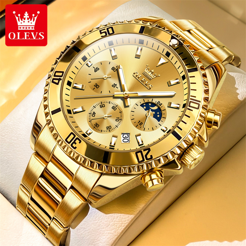 Luxury Watch Magazine - OLEVS zegarek męski Top marka luksusowe