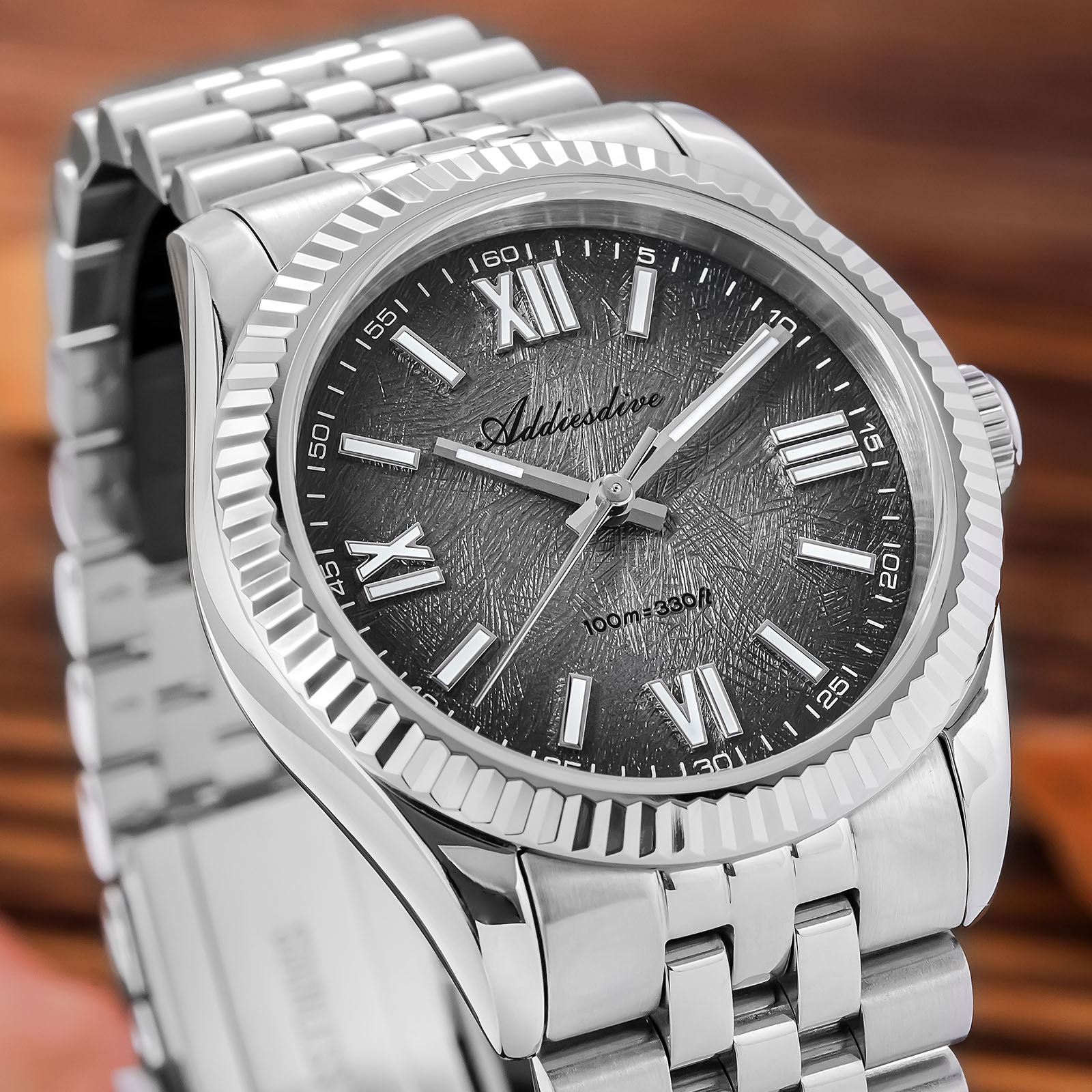 Luxury Watch Makes - ADDIESDIVE Japan VH31 Zegarek z Szkłem