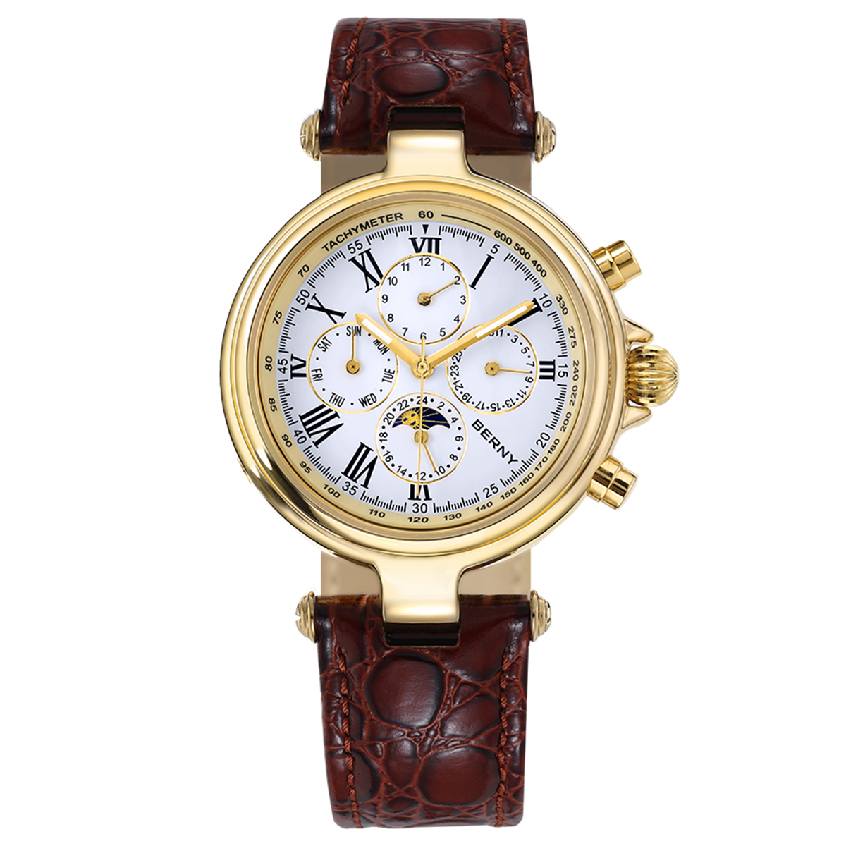 Seiko Watch Prospex - BERNY Retro Automatyczny Zegarek Męski Fazy