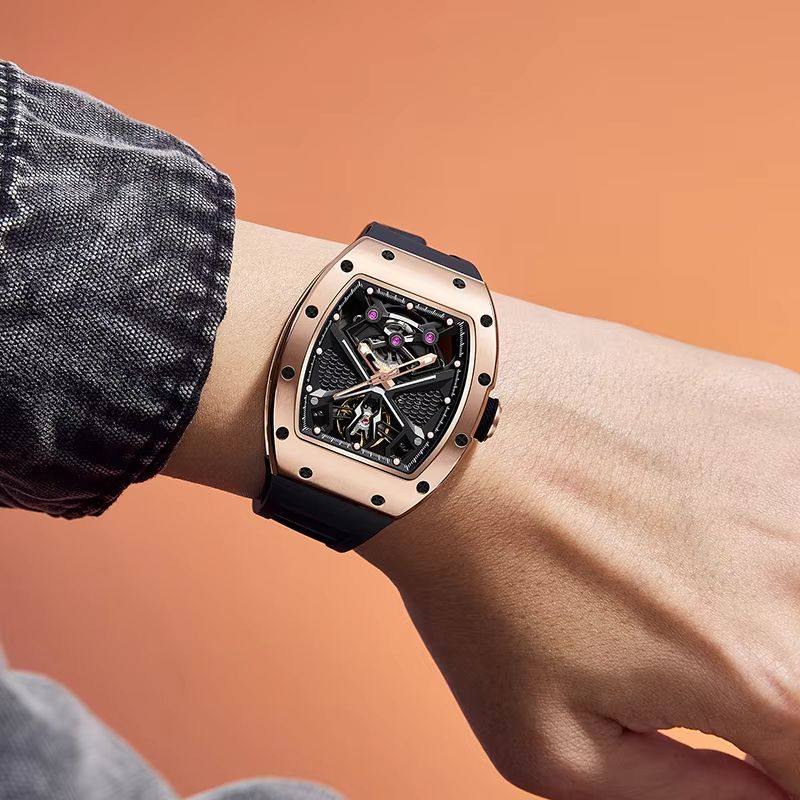 Luxury Watch Makes - Zegarek fabryczny Automatyczny Zegarek Tonneau Luksusowy