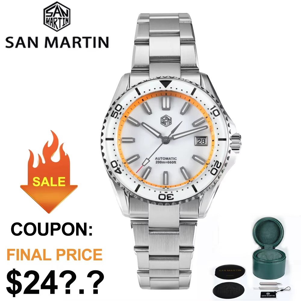 Cloisonne Enamel Dial - 2025 nowy San Martin 39mm zegarek