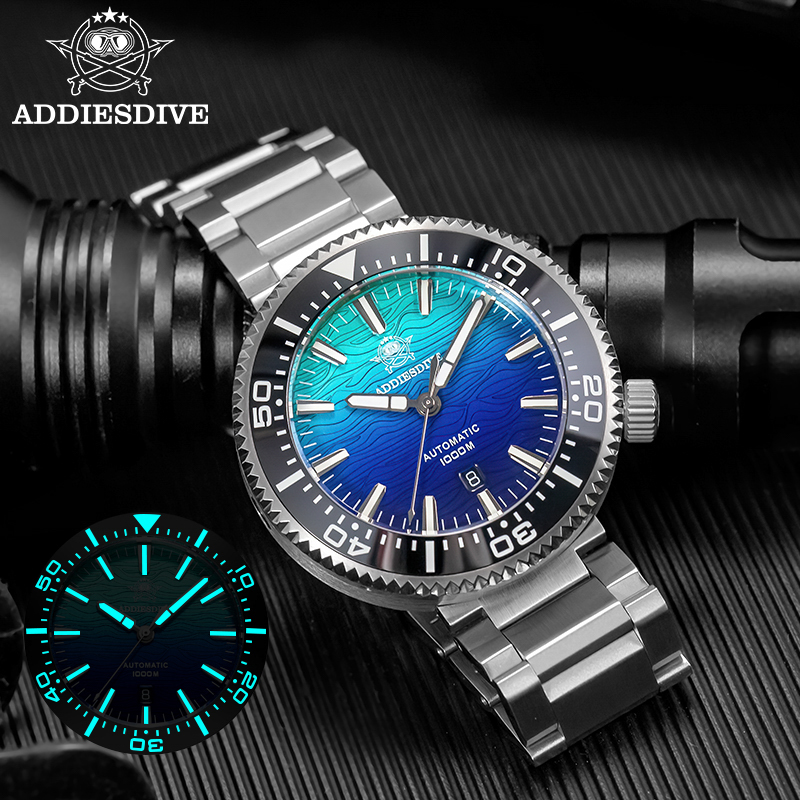 Luxury Watch Makes - ADDIESDIVE AD2526 Zegarek Męski 100bar Diver