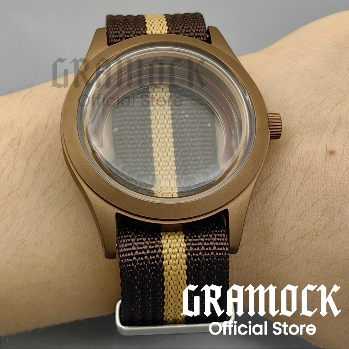 Obudowa zegarka GRAMOCK 39mm d – Bronze Case Watch recenzja i cena