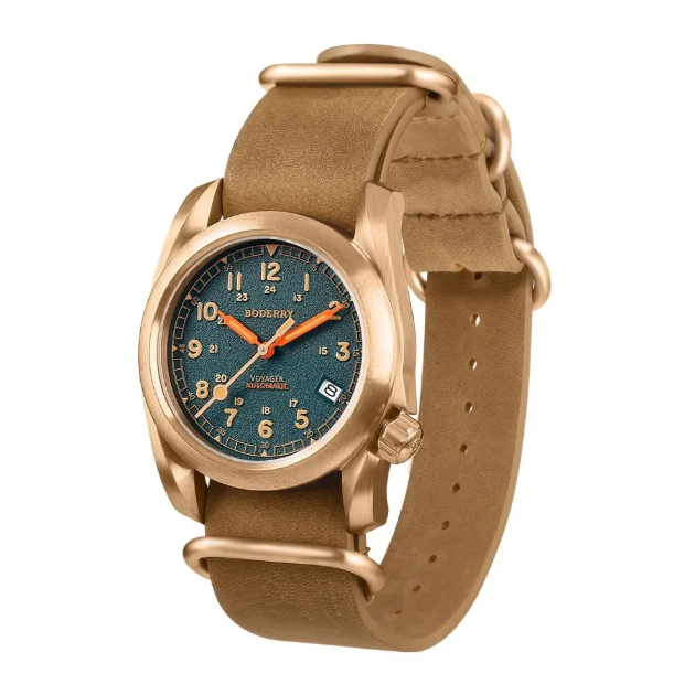 BODERRY Męski Zegarek Automaty – Bronze Case Watch recenzja i cena