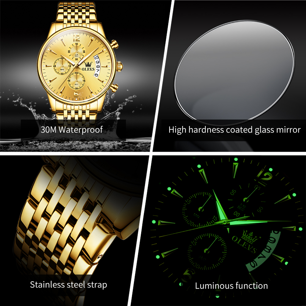 OLEVS marka luksusowy złoty ze – Luxury Watch Magazine recenzja i cena