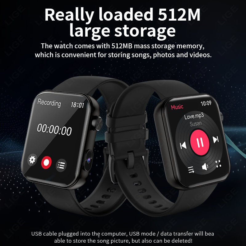 Smartwatch LIGE z kamerą 512MB – Luxury Watch Makes recenzja i cena