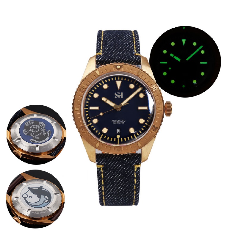 42mm brązowy męski zegarek mec – Bronze Case Watch recenzja i cena