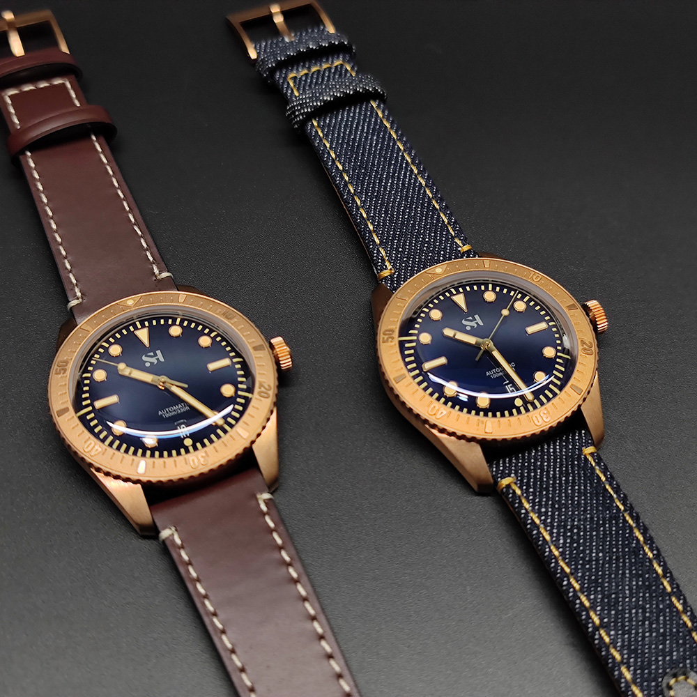 42mm brązowy męski zegarek mec – Bronze Case Watch recenzja i cena