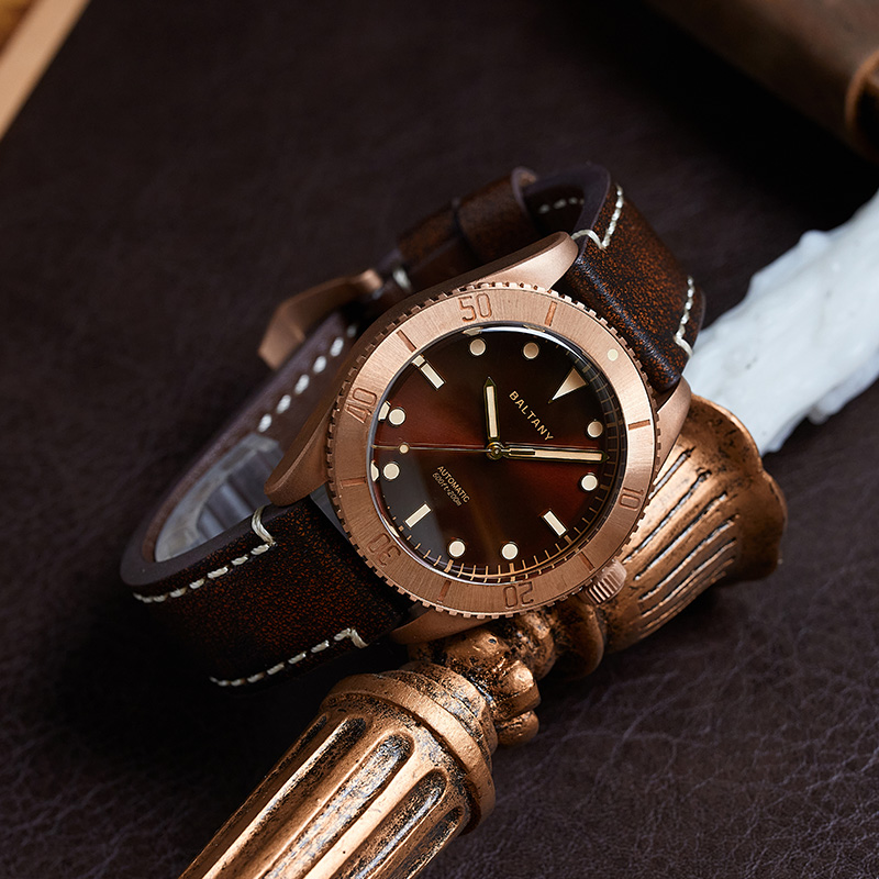 Zegarek męski Baltany Automati – Bronze Case Watch recenzja i cena
