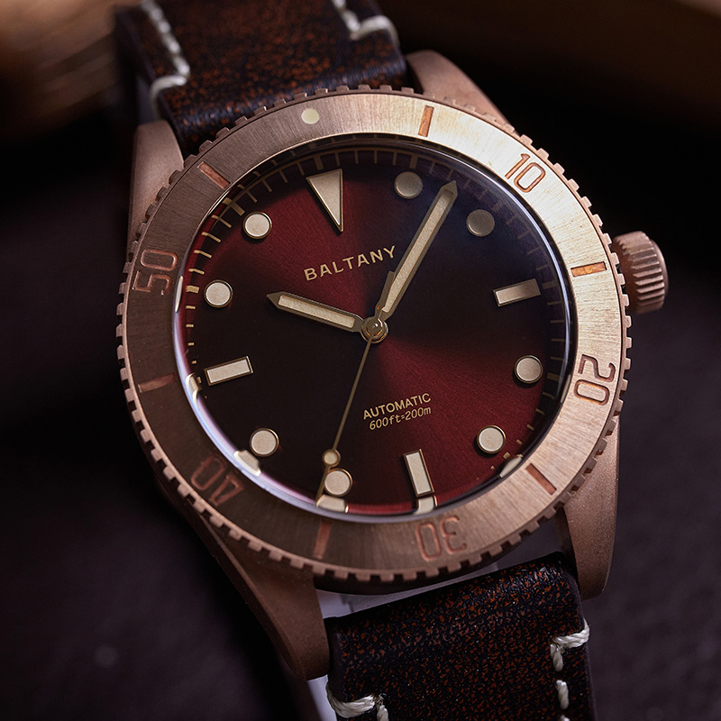 Zegarek męski Baltany Automati – Bronze Case Watch recenzja i cena