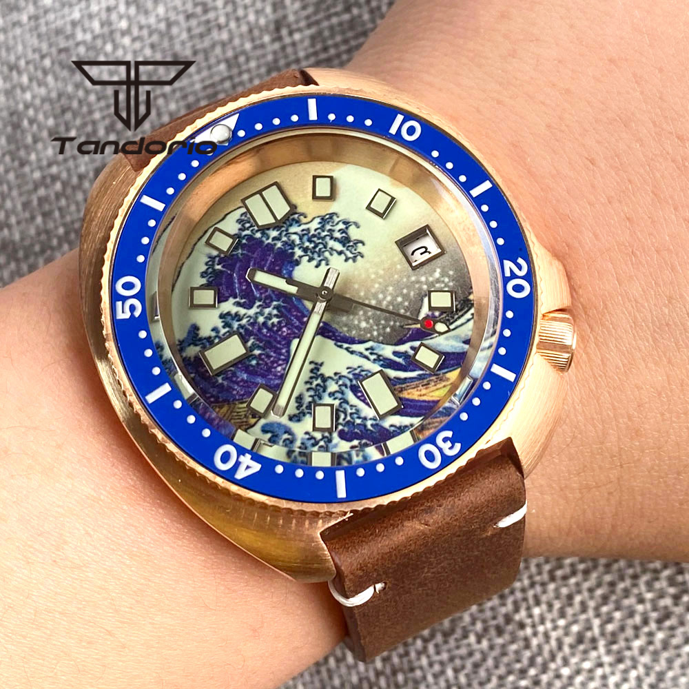 Tandorio 20BAR prawdziwy CUSN8 – Bronze Case Watch recenzja i cena