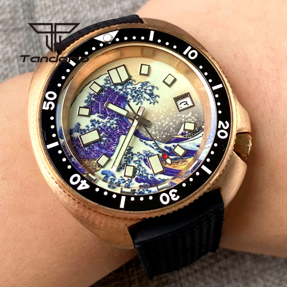 Tandorio 20BAR prawdziwy CUSN8 – Bronze Case Watch recenzja i cena