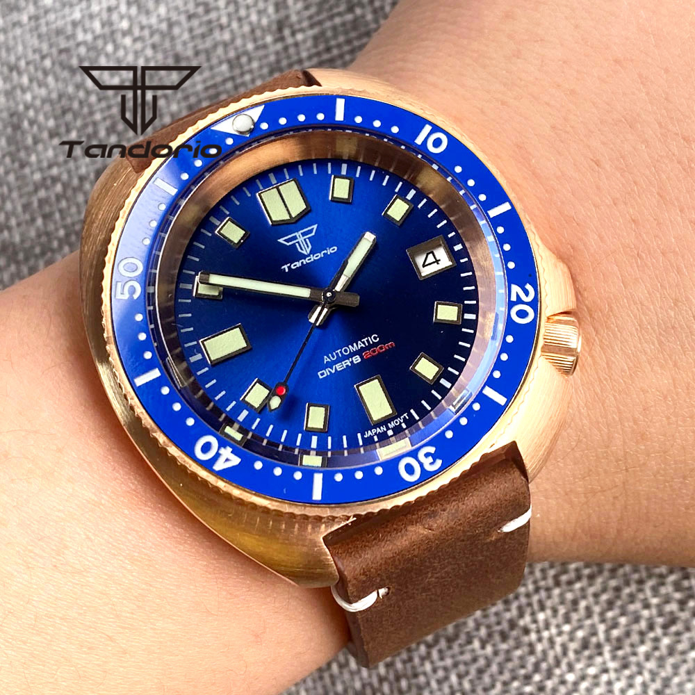 Tandorio 20BAR prawdziwy CUSN8 – Bronze Case Watch recenzja i cena