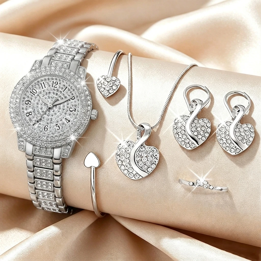 6 SZTUK Modny Zestaw Biżuterii – Luxury Watch Kit recenzja i cena
