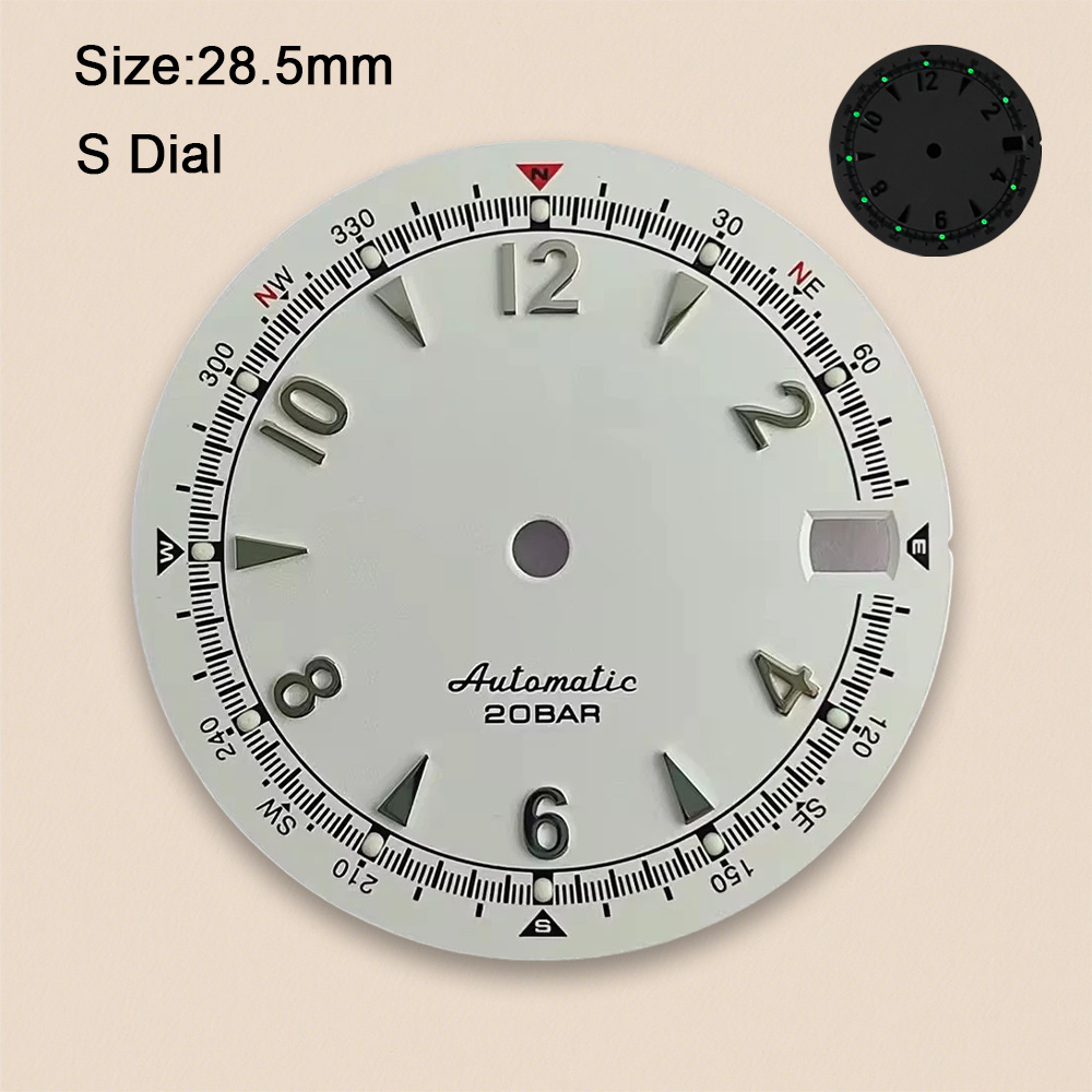 Tarcza zegarka NH35 z logo S,  – Bronze Case Watch recenzja i cena