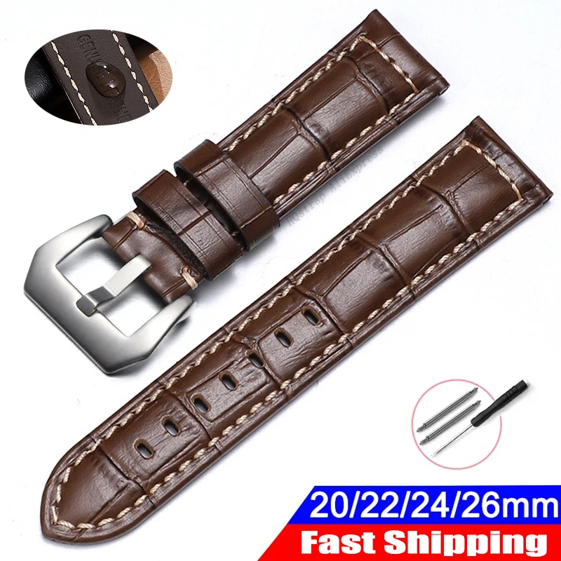 Skórzany uniwersalny pasek zam – Luxury Watch Panerai recenzja i cena